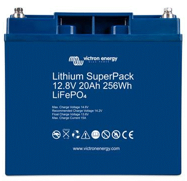 Batterie lithium superpack 20ah 12v victron