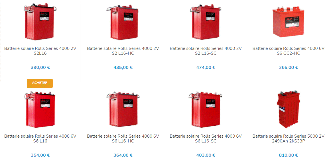 Batterie plomb ouvert