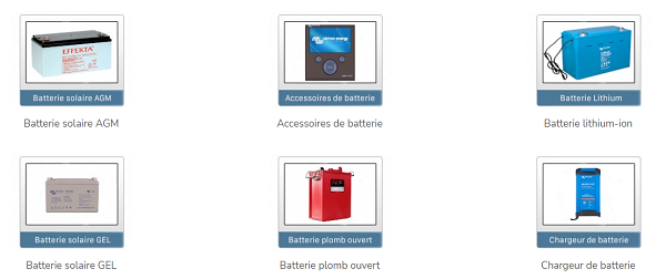 Batteries solaires