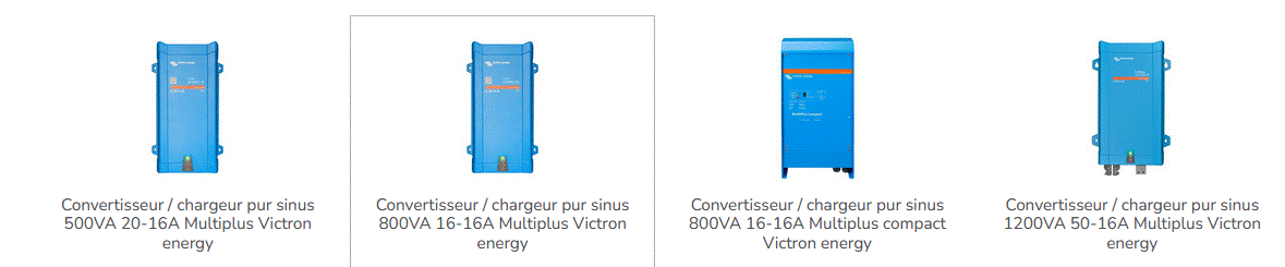  Des convertisseur-chargeur de Victron Energy