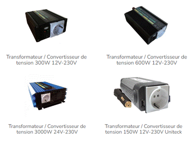 Des modèles de convertisseurs de tension quasi sinus