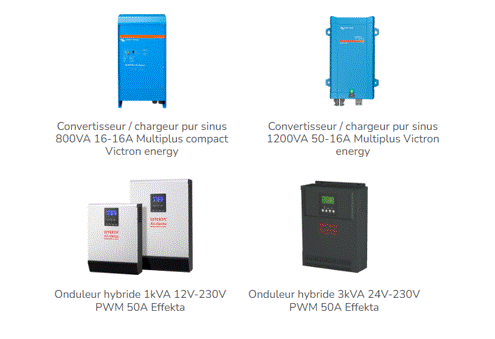 Des convertisseurs-chargeurs et onduleurs hybrides