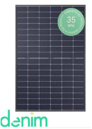 Un panneau solaire bifacial Denim 375W 24V 