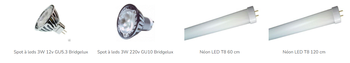 Une sélection d’éclairages LED 