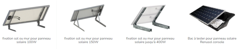 Fixation panneau au sol ase energy