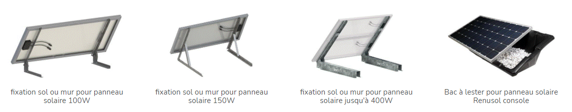 Des fixations pour installer des panneaux solaires