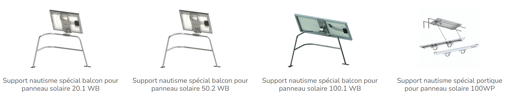 Les fixations panneau solaire bateau