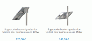 Fixation panneau signalisation mat 2