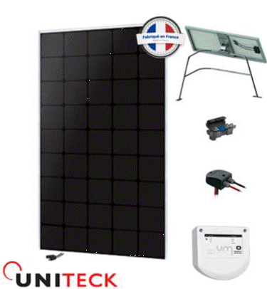 Kit solaLe kit solaire bateau Uniteck 110W 12V Mppt back-contact