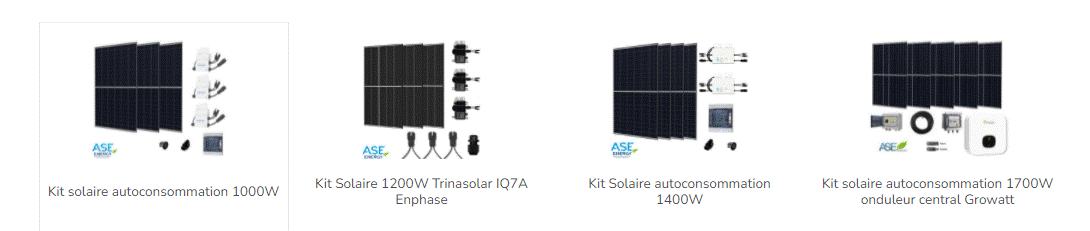 Des kits solaires d’autoconsommation