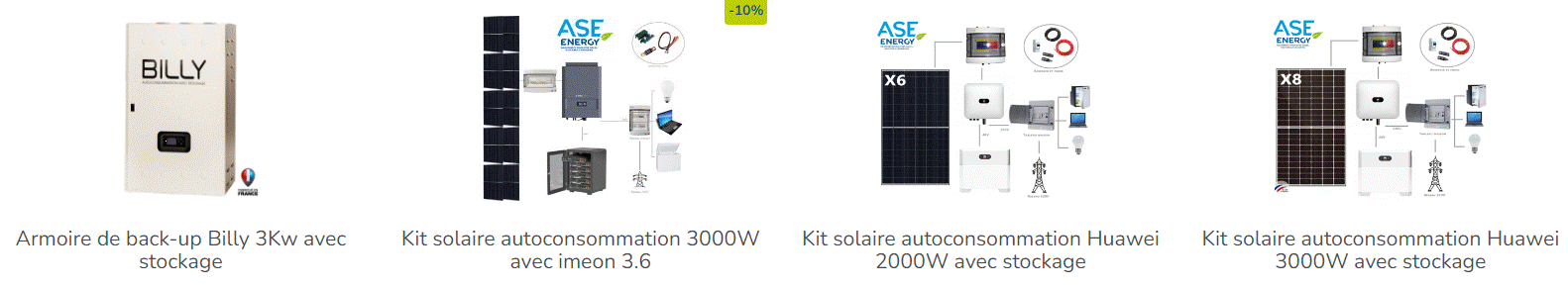 Une gamme de kits solaires autoconsommation