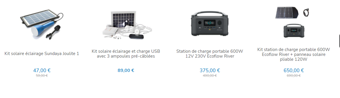 Kit solaire eclairage et nomade