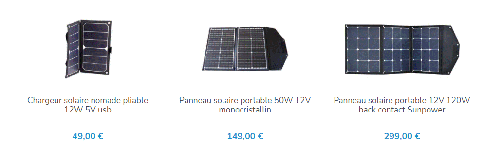 Des panneaux solaires pliables