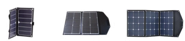 Des modèles de panneaux solaires portables