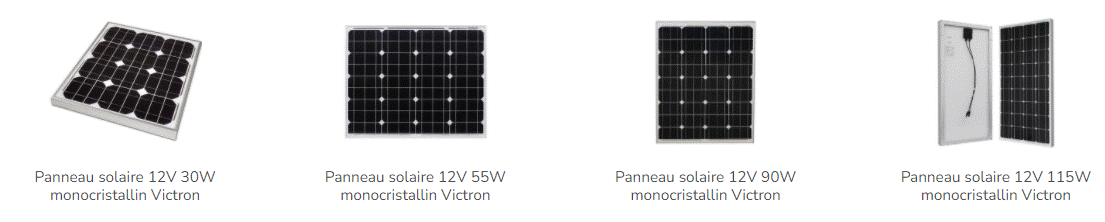 Les panneaux solaires de Victron Energy 