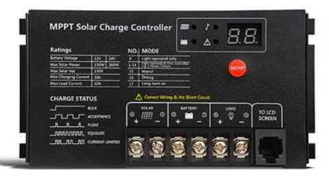 Un régulateur solaire MPPT 10A 12V/24V