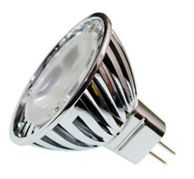 Un Spot à leds 3W 12v GU5.3 Bridgelux